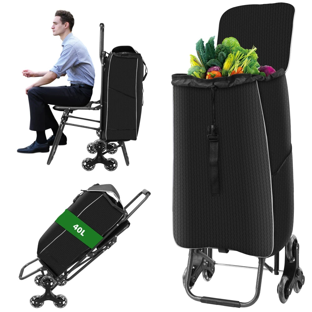 Stair Climbing Grocery Trolley