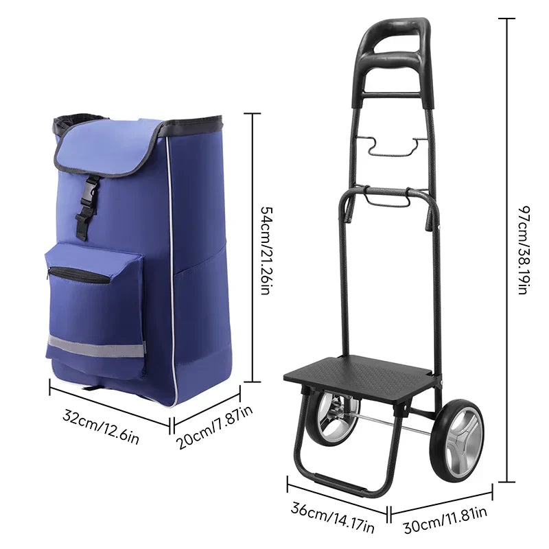 Folding Stair Climbing Shopping Cart