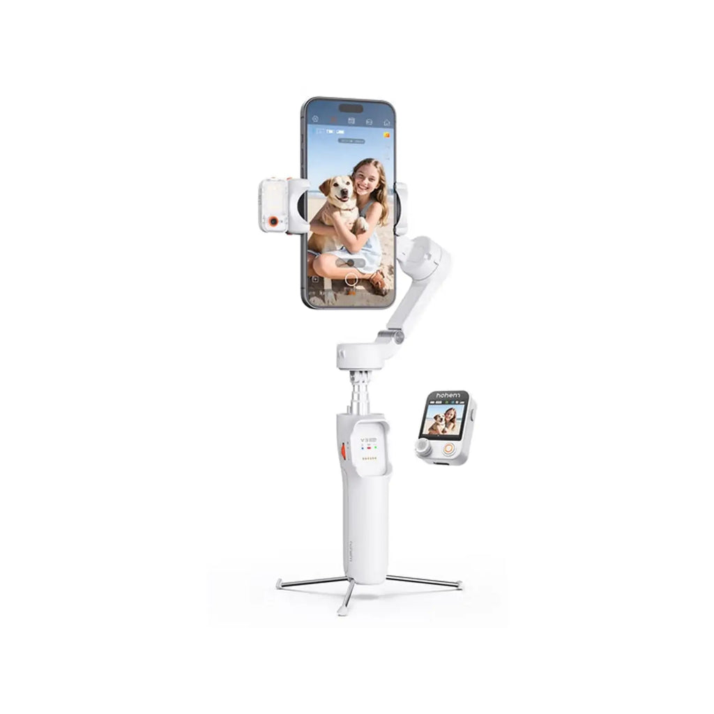 Hohem Isteady V3 Ultra Smartphone Stabilizer AI Face Tracking 3-Axis Phone Gimbal Built-in Selfie Stick Portable IPhone15/Samsun